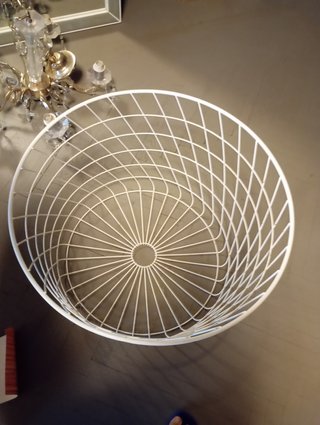 Tavolino in met e coperchio legno massello.nuovo