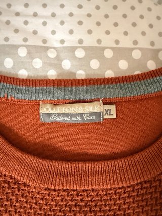 Maglioncino uomo color mattone L