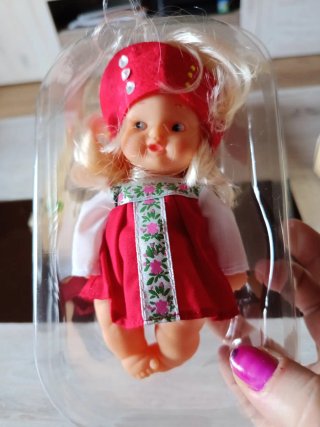 Barriguitas Muñeca Vestido Rojo