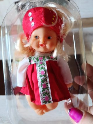 Barriguitas Muñeca Vestido Rojo