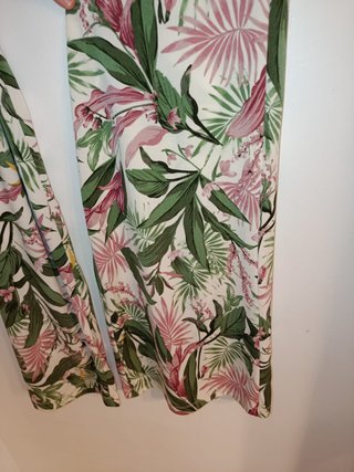 Pantalón estampado pata ancha (palazzo)