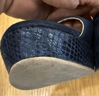 Sandalias piel Cuplé Mujer Talla 39 Azul