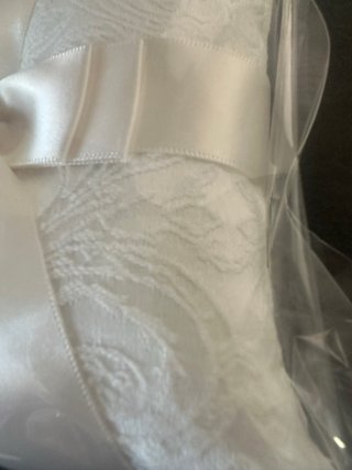 Cuscino portafedi Stroili bianco con fiocco