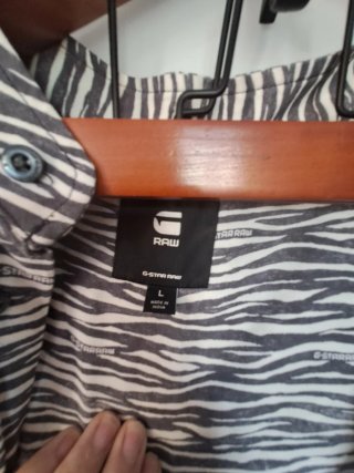 Camisa G-Star RAW estampado cebra