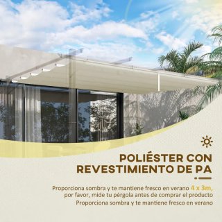 Tela de Repuesto 3,5x2,6m Pérgola 4x3