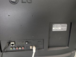 Televisión LG Negra