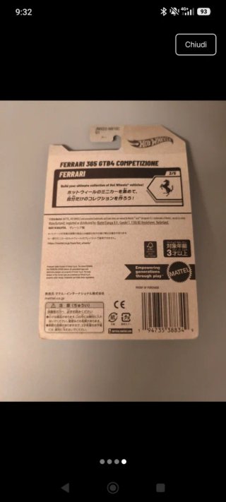 Hotwheels Ferrari 365 GTB4 Competizione 62/250