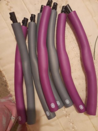 Hula hoop morado y gris,nuevo sin estrenar