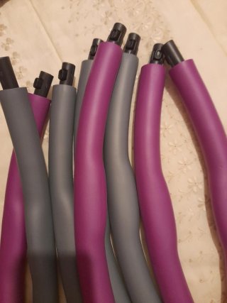 Hula hoop morado y gris,nuevo sin estrenar