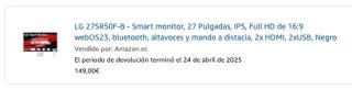 Monitor LG 27 Full HD Smart