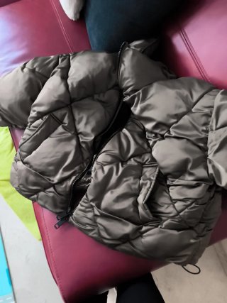 Abrigo Massimo Dutti verde oliva