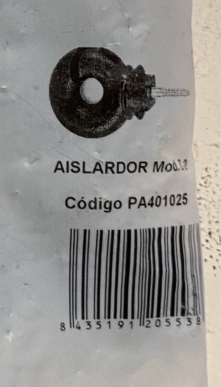 Aisladores para postes de madera bolsa de 25 ud