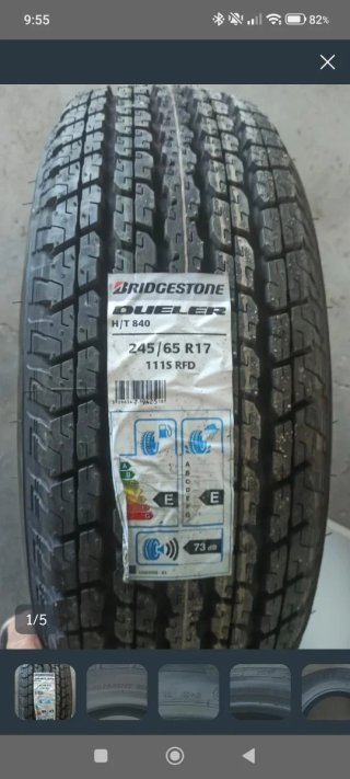 Neumáticos bRIDCESTONE 245/65/17 111s rfd