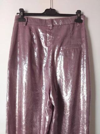 Pantaloni Alysi ampi rosa antico