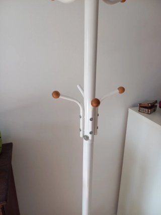 Perchero de pie blanco 180cm
