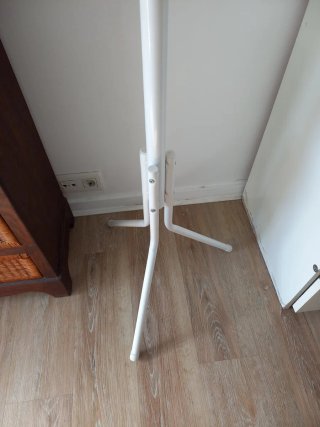 Perchero de pie blanco 180cm