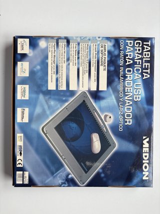 Tableta Gráfica Medion A4 USB Lápiz Ratón