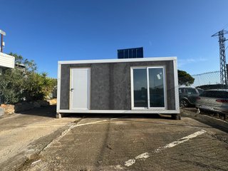 Módulo prefabricado acristalado