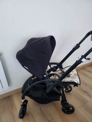 Bugaboo Bee 6 negro+capazo+acesorios.