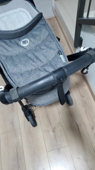 Bugaboo Bee 6 negro+capazo+acesorios