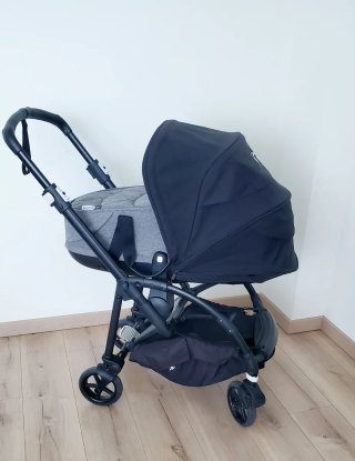 Bugaboo Bee 6 negro+capazo+acesorios
