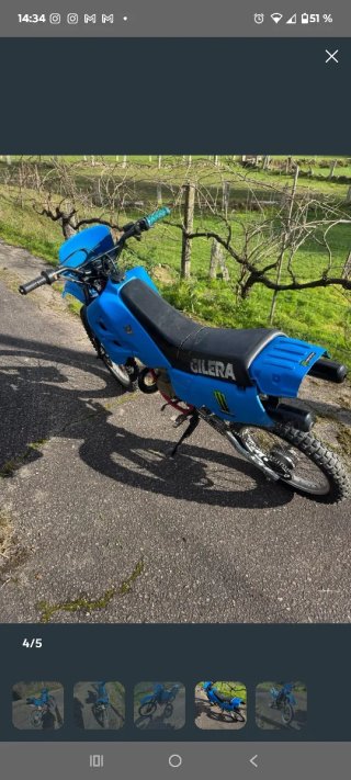 Gilera Off road Azul Enduro/Motocross