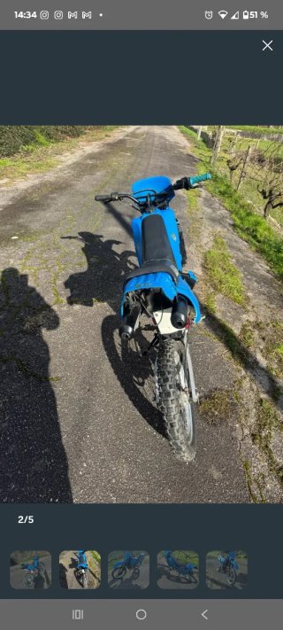 Gilera Off road Azul Enduro/Motocross