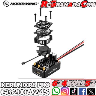 Variador Hobbywing Xerun XR8 Pro G3 200A