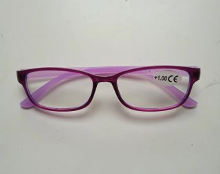Gafas de lectura rosa/púrpura +1.00