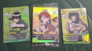 Pack Cartas Naruto Mythos TCG Gaara Rock Lee Kiba