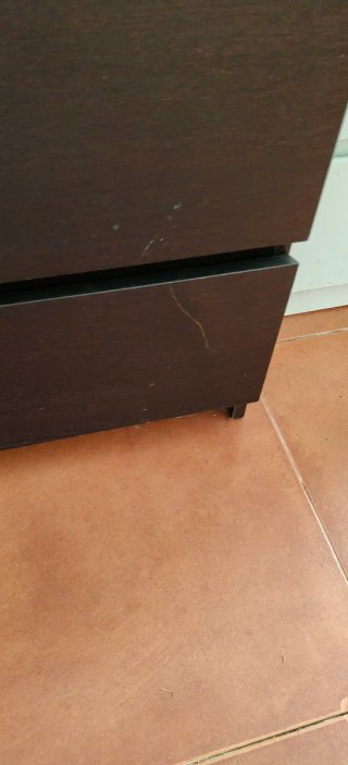 Cómoda Ikea Malm Negra y burro