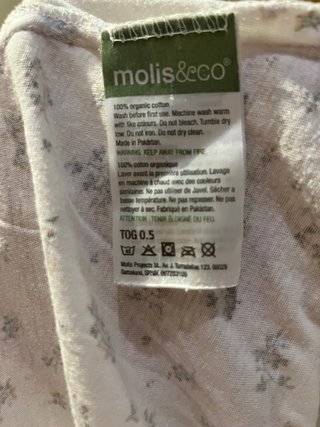 Saco dormir bebé Molis&Co 18-36m TOG 0.5
