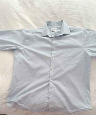Camisa Vestir Calvin Klein Azul Talla XL
