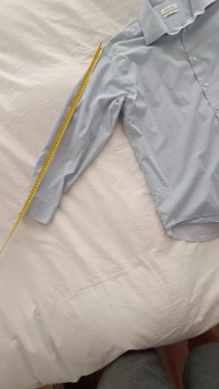 Camisa Vestir Calvin Klein Azul Talla XL