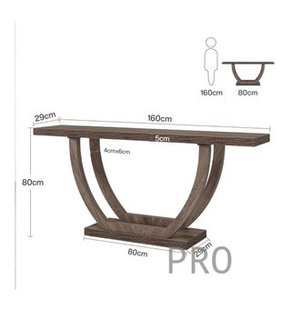 Mesa de consola de madera maciza