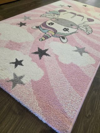 Alfombra Infantil Unicornio Paco Home Rosa
