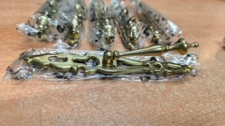 Péndulo grande c/boca llave latón pulido R-800