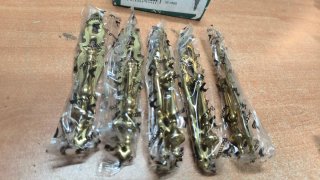 Péndulo grande c/boca llave latón pulido R-800