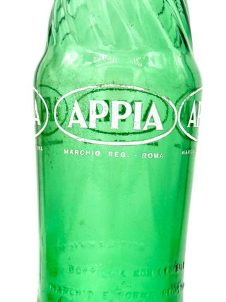 Bottiglia vintage Spuma Appia vetro verde 32 cm