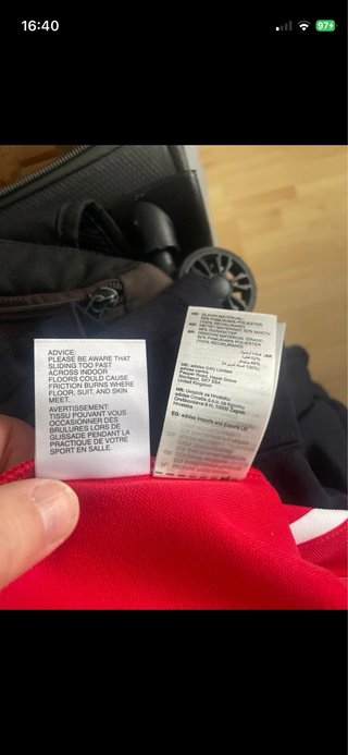 Chaqueta Adidas Clásica Roja Talla L y Xl