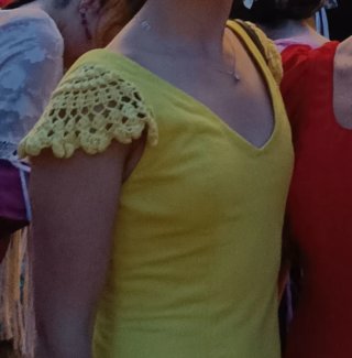 Traje de flamenca amarillo
