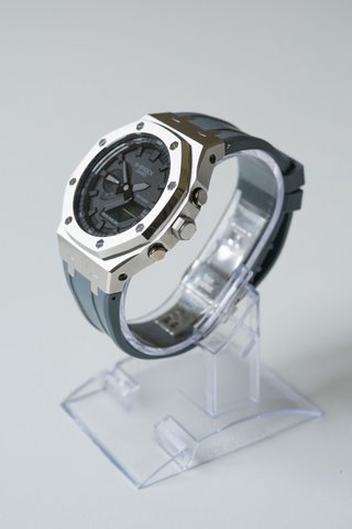 Casio G-Shock GA-2100 mod acero – esfera negra – i