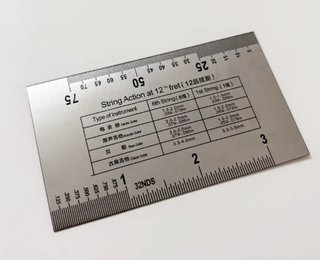 TARJETA GUITARRA BAJO ACERO AJUSTE LUTHIER NUEVA