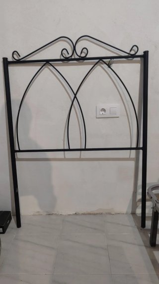 2 Cabeceros de forja negros