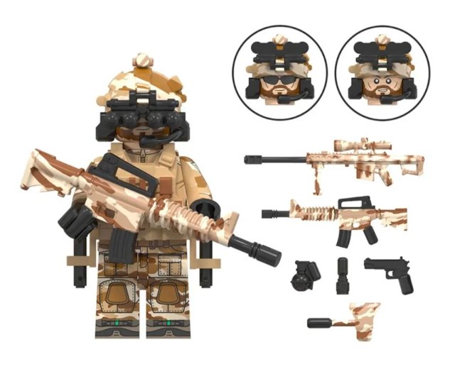 Figura Lego Soldado Fuerzas Especiales Delta