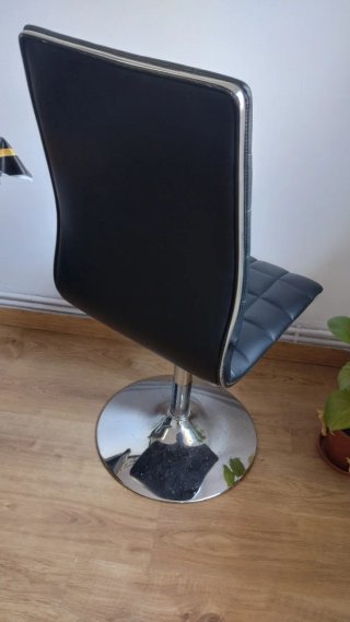 Sillas de comedor negras y blancas (4uds)
