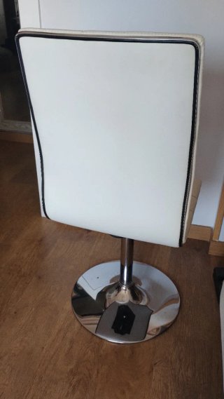 Sillas de comedor negras y blancas (4uds)