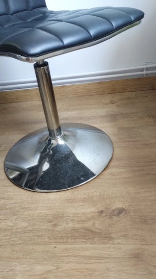 Sillas de comedor negras y blancas (4uds)