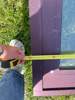 Ventanal doble cristal marrón