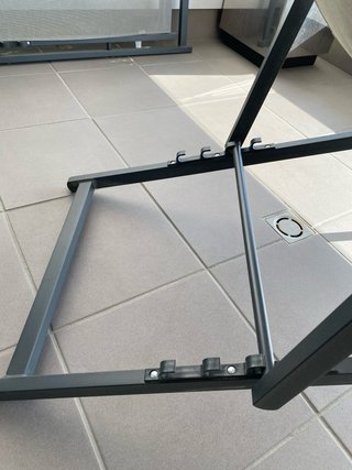 Hamaca exterior aluminio gris oscuro